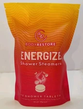 Body Restore Energize Shower Steamers 12 Tablets 