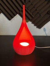 Lampada Teardrop Rosso - stampa 3D, design moderno