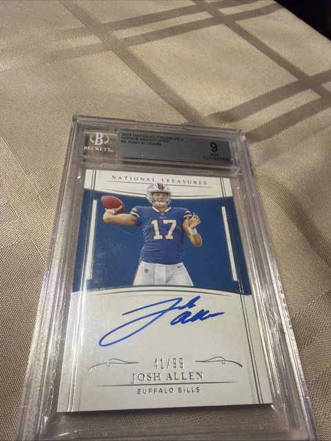 2018 Panini National Treasures Rookie Signatures RPS Josh Allen Beckett 9 41/99