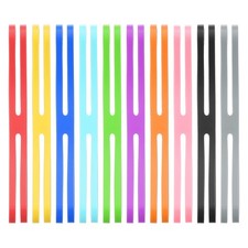 PATIKIL 4 Inch H Band Silicone Rubber Bands, 10 Pcs 4 Inch, Multicolored