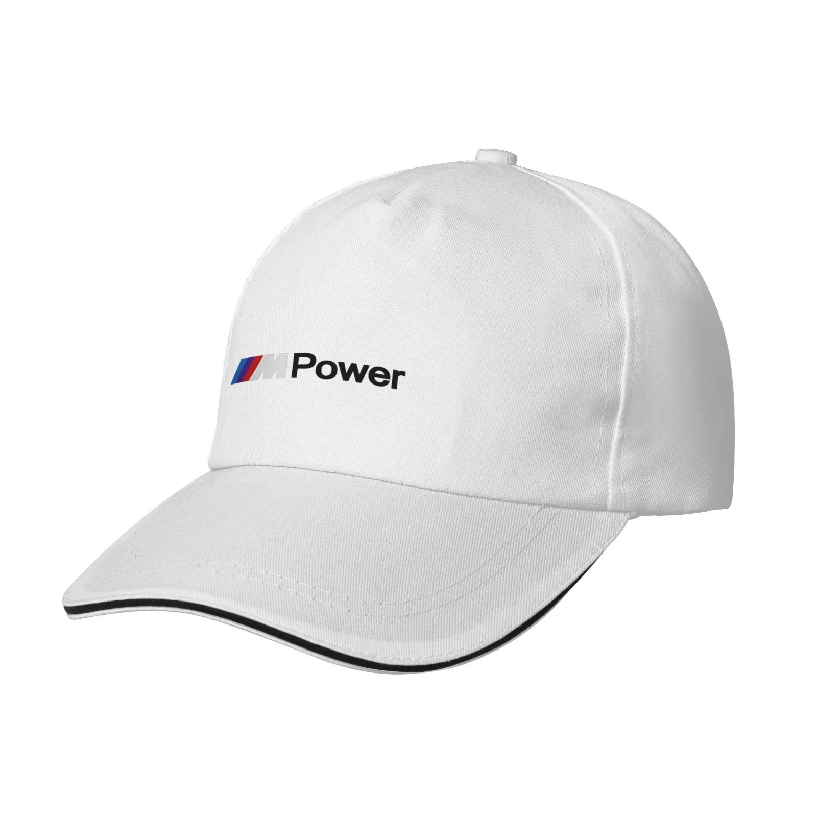BMW Sun Hat Classic Adjustable Sports Style Baseball Cap Golf Hat White