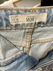 Topshop Moto Mom Sequin Front Denim Shorts Blue/Silver Women’s Size 18 Pockets — photo 5