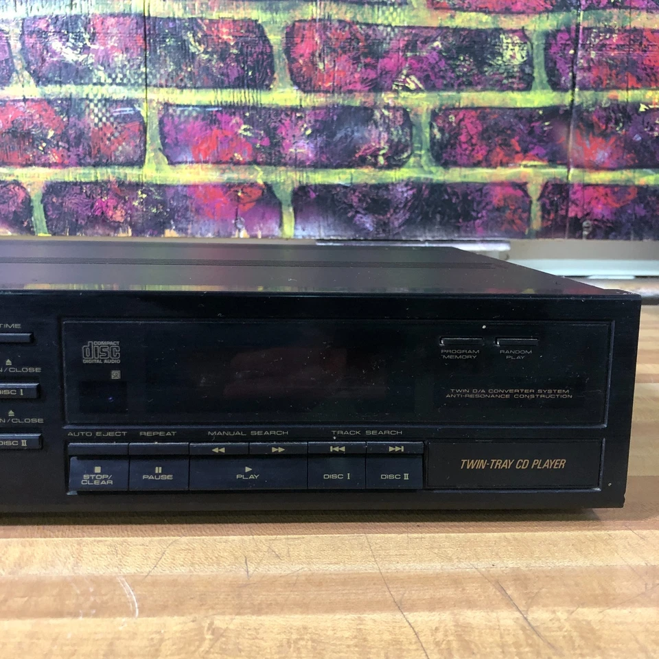 Reproductor de CD Pioneer PD-T403 1989 doble bandeja multidisco (funciona) Foto 3 de 4