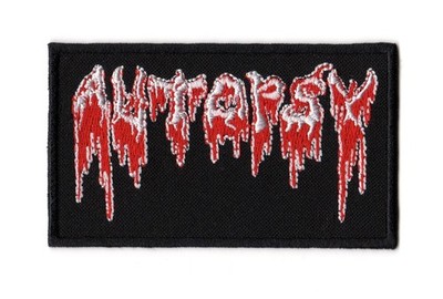 Autopsy Embroidered Sew On Patch American Death Metal Death-Doom Band Logo