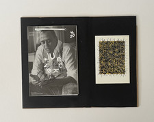 GÜNTHER UECKER,  Ausstellungskatalog & Kunstpostkarte, ERSTAUFLAGE 1990 SIGNIERT