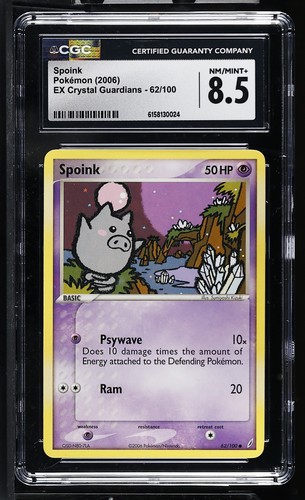 Spoink graded CGC 8.5 for sale on eBay