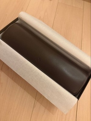 Patek Philippe Watch Leather Travel Case Brown  Pouch for 4 Watches from Japan