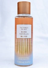 1 Victoria's Secret BARE VANILLA BLISS Fragrance Mist Body Spray Perfume 8.4 oz