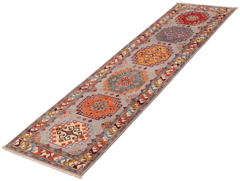2'7" x 9'10" Vintage Hand-knotted Runner Rug Traditional Oriental Wool Carpet - Image 4 of 4