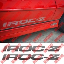 Iroc-z Decals Iroc Z Faded Blinds Side Door Stickers Third Gen Camaro Z28