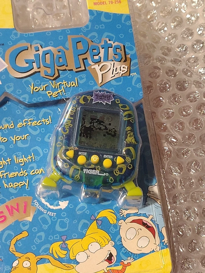 De colección 1997 Tiger Giga Pets Plus RUGRATS Llavero Virtual Mascota LCD Juego **LEER** Foto 2 de 4