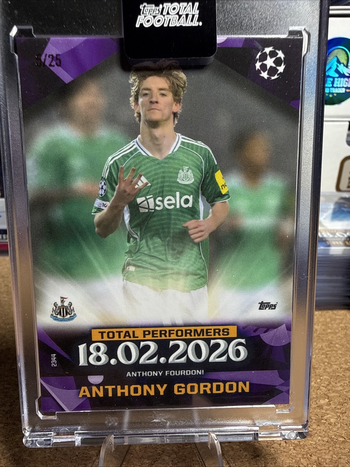 2026 Topps Total Football Total Performers Anthony Gordon #10 5/25