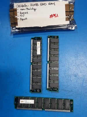 OKI DATA 32MB 60ns 5V FPM/EDO Memory Module 72-Pin SIMM RAM OKIPAG Printers