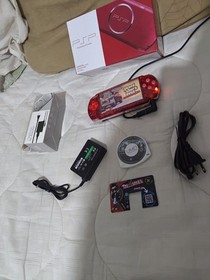PSP 3000 transparent Red 100 % NEW 🔥 32G Games