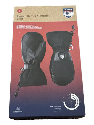 NEW! Hestra Gauntlet Heater Ski Snowboard Unisex Mittens Color Black 11-XX-Large