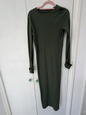 Dark Green Midi Bodycon Dress, Used For Maternity, Size 12, Very Good Condition