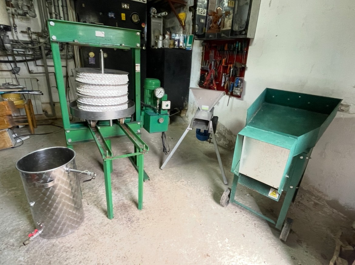 Almazara para producción de aceite de oliva