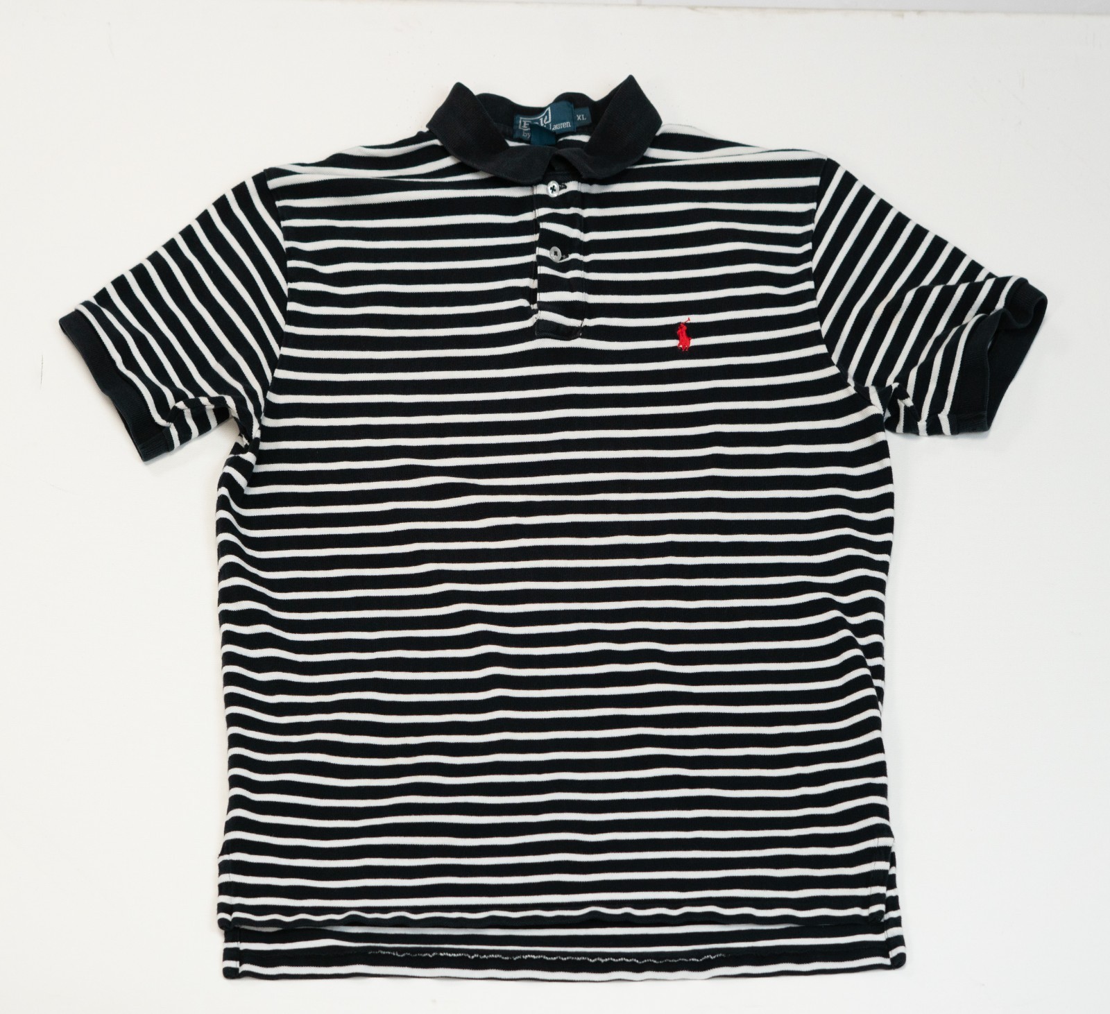 Vintage Polo Ralph Lauren Men's XL Polo Shirt Rugby Red Pony Striped Kanye Ye image 2