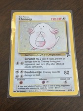 Pokémon TCG Chansey Base Set 2 Holo Card 3/130 Unlimited Rare LP