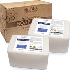 velona 10 LB - Goats Milk Soap Base SLS/SLES Free  Melt and Pour  Natural B...