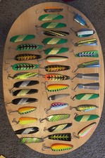 Lot Of 39 Salmon Trolling Fishing Spoons (use...