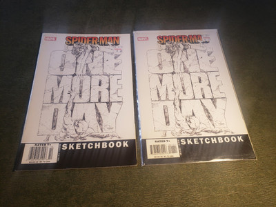 Spider-man: One More Day Sketchbook 1 + Marvel Feature Variant Free Shipping 
