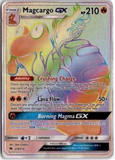 Magcargo GX 218/214 Rainbow Rare Lost Thunder Pokemon Holo MP on eBay