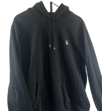 Penguin by Munsingwear XL Black Hoodie Sweatshirt Cotton Blend Perry Ellis EUC