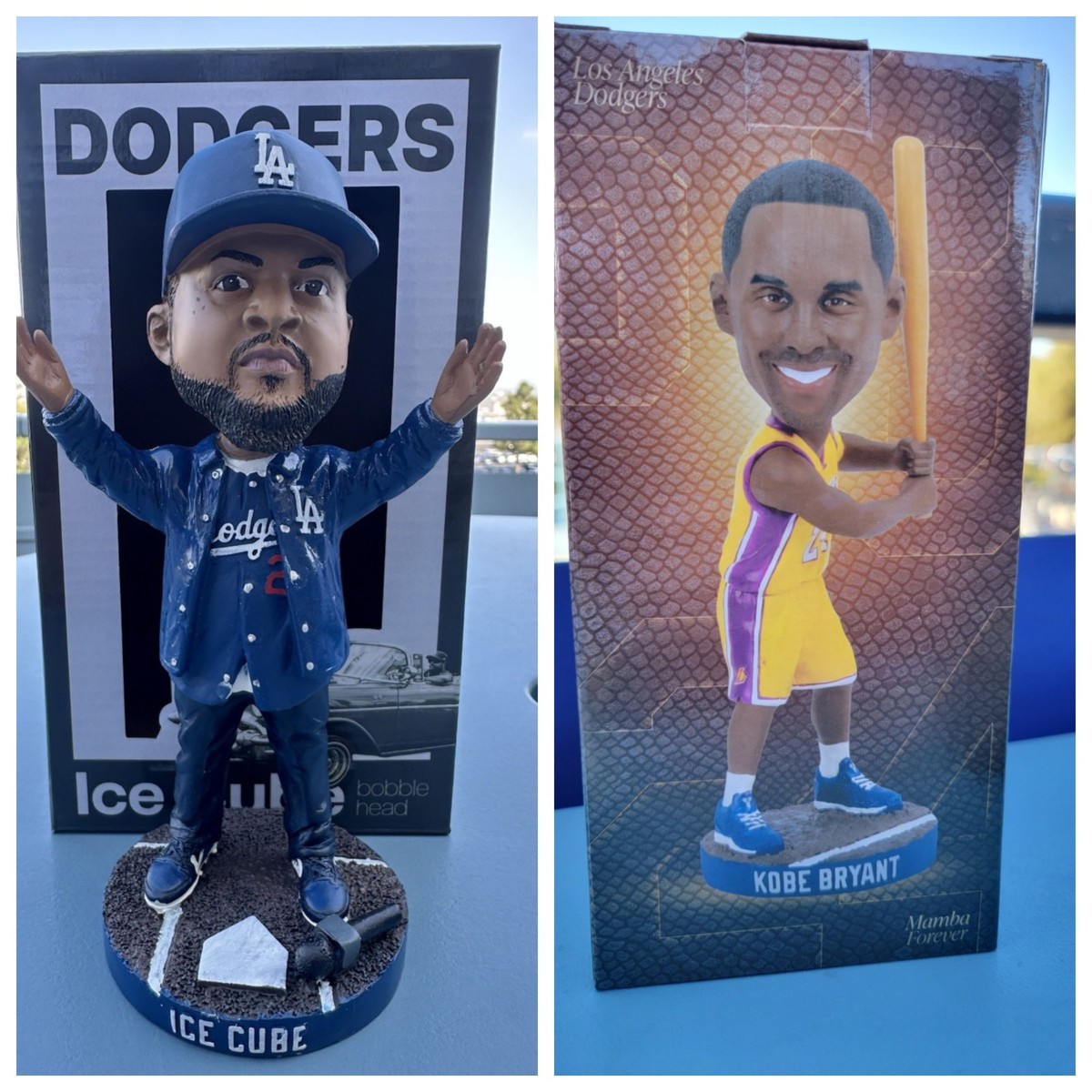 Ice Cube and Kobe Bryant 2025 Dodgers Bobblehead SGA | eBay