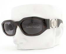 Versace Biggie Unisex Sunglasses Shiny Brown Tortoise VE 4361 5423/87 with Case