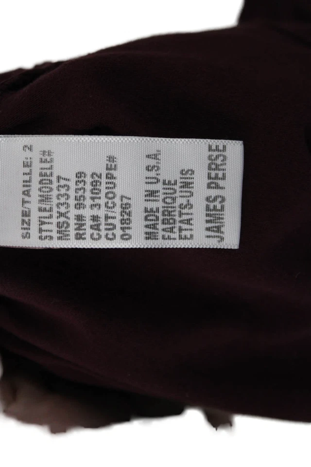 Standard James Perse Men Polo Brown Point Short Sleeve Supima Cotton Size 2 - Image 4 of 4