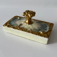 Antique T&V Tressemann & Vogt Limoges Hand Painted Paperweight Estate Find