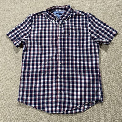 Tommy Hilfiger Hemd Herren Medium Mehrfarbig Kariert Kurzarm Sommer