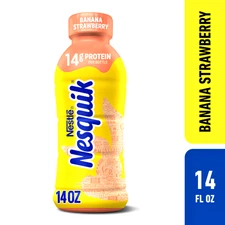 Nestlé NESQUIK Banana Strawberry Flavored Milk 14oz X 6SAMEDAYSHIP!!
