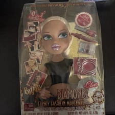 Bratz Forever Diamondz Funky Fashion Makeover Doll Cloe Head Makeup Set New