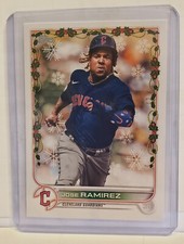 JOSE RAMIREZ 2022 TOPPS HOLIDAY SHORT PRINT SLEEVE VARIATION #HW151 SP (819)