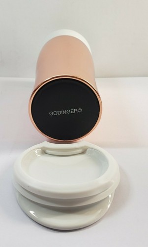 Godinger Copper Finish Coffee Mug with Lid 12oz - Picture 7 of 10