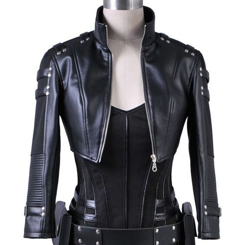 Real Lambskin Leather Cropped Bolero 