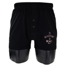 Personalised Rose Gold Print 1st Anniversary Wedding Cotton Boxer Shorts XNBS078