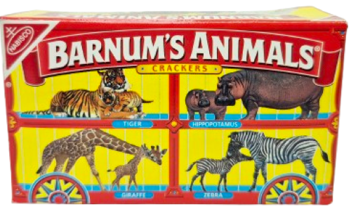 Sweat Vintage Blitzz Barnum's Animal Crackers - Noir - Taille L (S/M) - USA