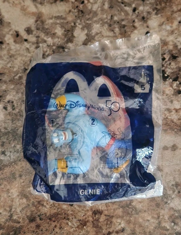 McDonald’s Walt Disney World 50th Anniversary #5 Genie Happy Meal Toy New!