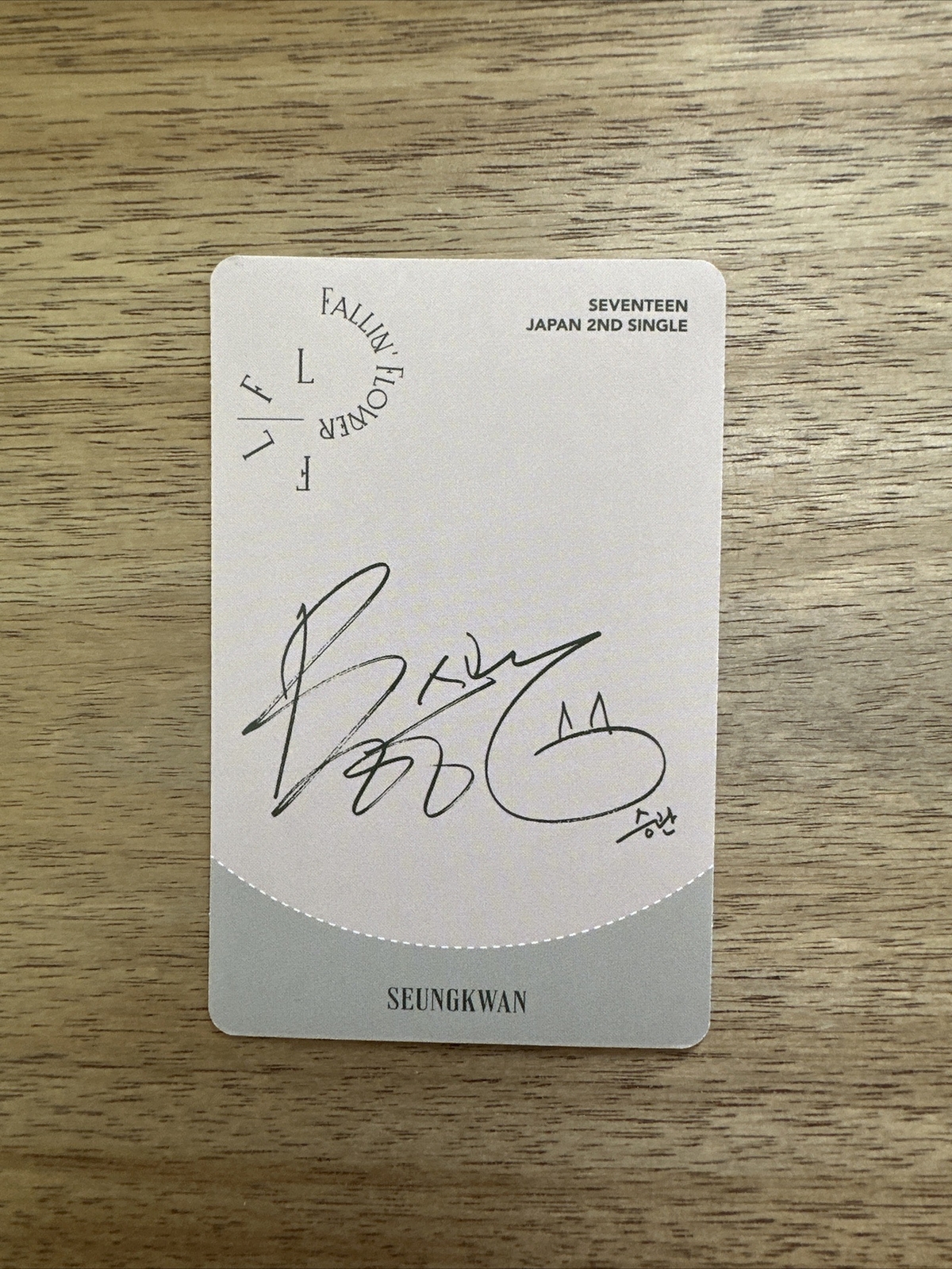 Seungkwan Fallin’ Flower Japan Photocard eBay