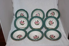 Homer Laughlin Empire Green  Lot of 9 Berry Bowls Century Service Corp.