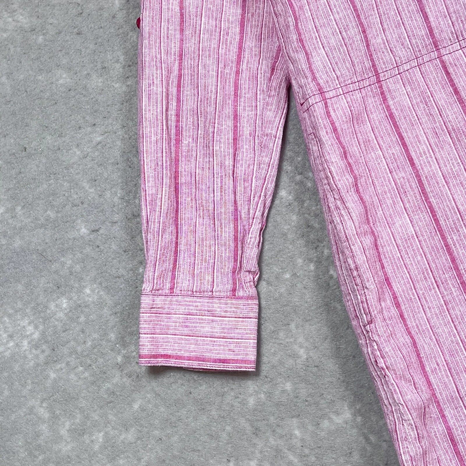 Camicia Michael Kors abito piccolo a righe estive manica a rotelle tasca con colletto