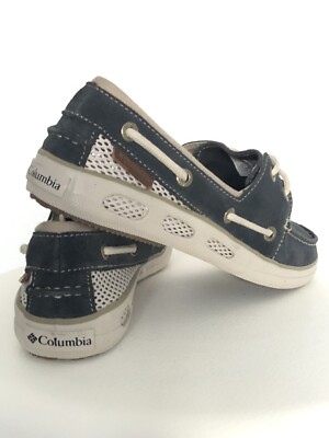 COLUMBIA Vulc N Vent Boat Süde Schuhe Damen Blau Sneaker Slipper Leder neu 38-41