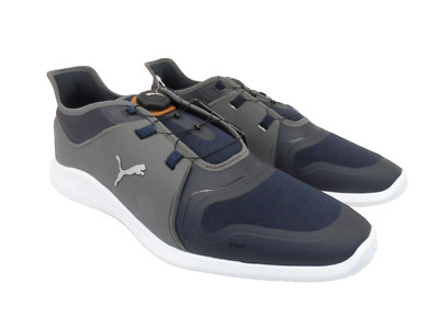 Puma Men's Ignite Fasten8 Disc Golf Shoe Navy/Silver Size 14M