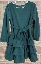 Rare Editions Holiday Special Occasion Dress Green Sparkly Size 5