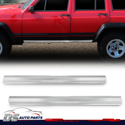 #ad Fit For 1984 01 Jeep Cherokee amp; Comanche 84 96 Wagoneer Slip on Rocker Panel 4dr $69.35