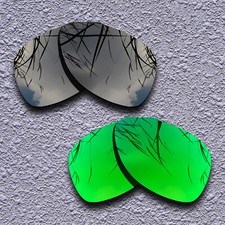 Emerald Green Black Replacement Lenses For-RB3025-58 Polarized