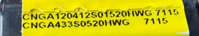 GENUINE  INSERTS  5 PCS  CNGA120412S01520HWG 7115
